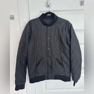 Men’s size Small North face quilted Bomber jacket - reversible
